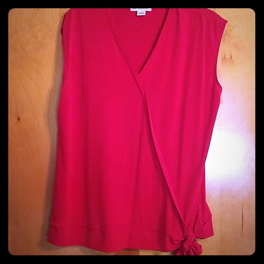 Liz Claiborne Red Blouse with Tie